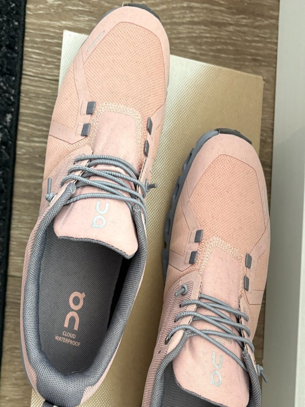 On Cloud 5 Waterproof Sneakers | Rose Fossil | Size 8.5 - Picture 6 of 9